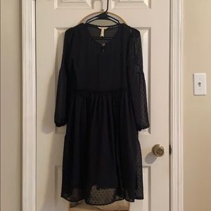 Matilda Jane Black Mesh Dot Dress